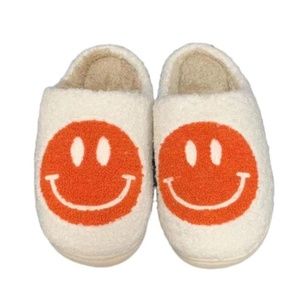 Soft and Cozy Lounge Retro Fashion Preppy Orange Slippers